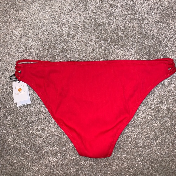BRAND NWT Shade & Shore Red Bikini Bottoms sz XL - Picture 10 of 10